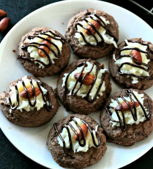 Almond Joy Thumbprint Cookies