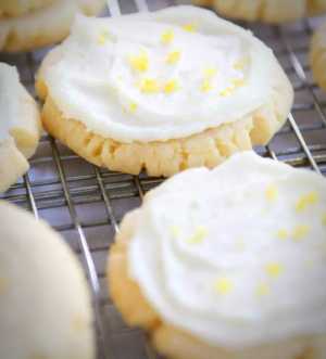 Iced Lemon Sugar Cookies