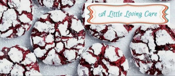 Red Velvet Crinkle Cookies